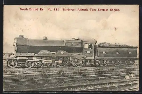 AK Norh British Ry. No. 811, Borderer, Atlantic Type Express Engine