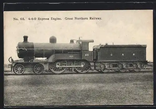 AK Great Northern Railway, 4-4-0 Express Engine No. 65