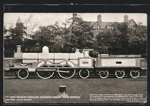 AK Eight-Wheeled Compound Passenger Engine No. 2054, Queen Empress, L & NW Railway