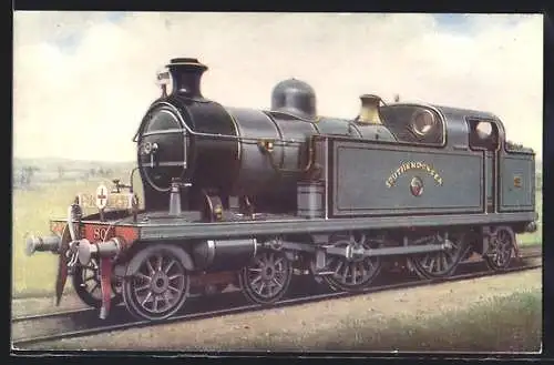 AK Englische Eisenbahn-Lokomotive Rippleside
