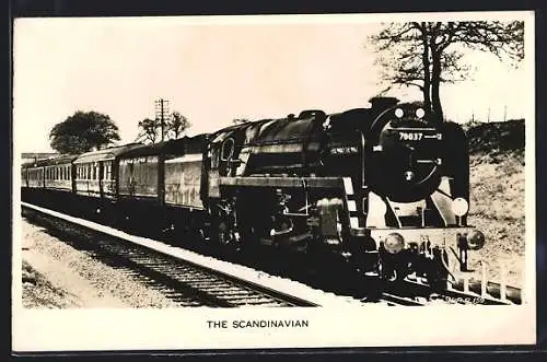 AK The Scandinavian, hauled by a Class 7 Pacific locomotive No. 70037, Hereward the Wake