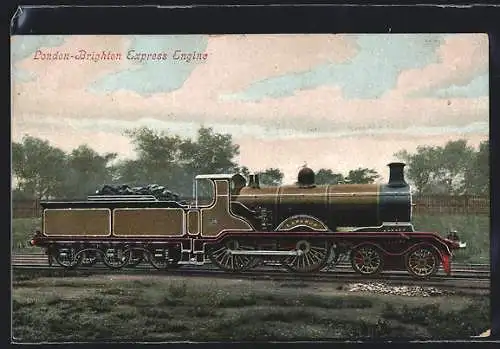 AK London-Brighton Express, Lokomotive No. 55 Emperor, englische Eisenbahn