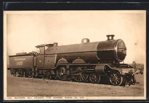 AK Southern Railway Atlantic Type Express Engine No. 2425