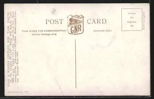 AK englische Eisenbahn der Concaster Werke 1903