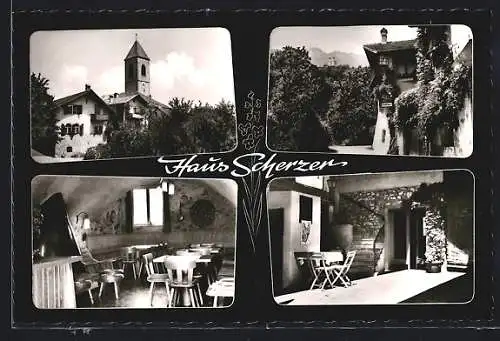 AK Eppan bei Bozen, Gasthaus Haus Scherzer, Kirche