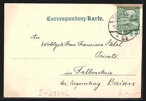 AK Brixen, Strassenpartie mit Kirche