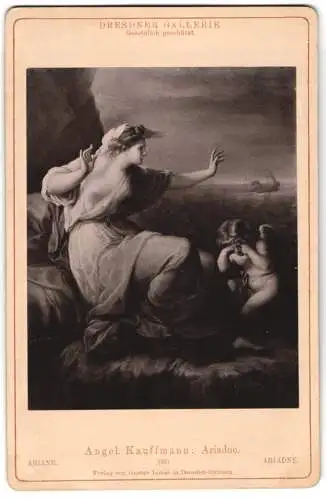 Fotografie Friedr. Bruckmann, München, Gemälde: Ariadne, nach Angel. Kauffmann
