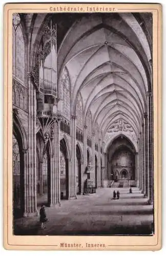 Fotografie unbekannter Fotograf, Ansicht Strassburg i. Els., Cathedrale Interieur, Inneres der Münster