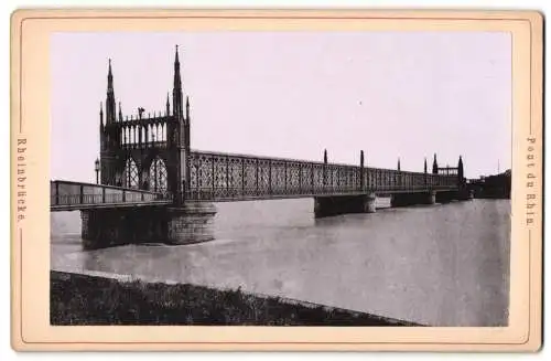 Fotografie unbekannter Fotograf, Ansicht Strassburg i. Els., Pont du Rhin, Rheinbrücke