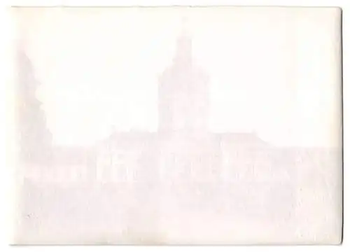 Fotografie F. Albert, Berlin, Ansicht Berlin, Blick auf das Schloss Charlottenburg, Trockenstempel