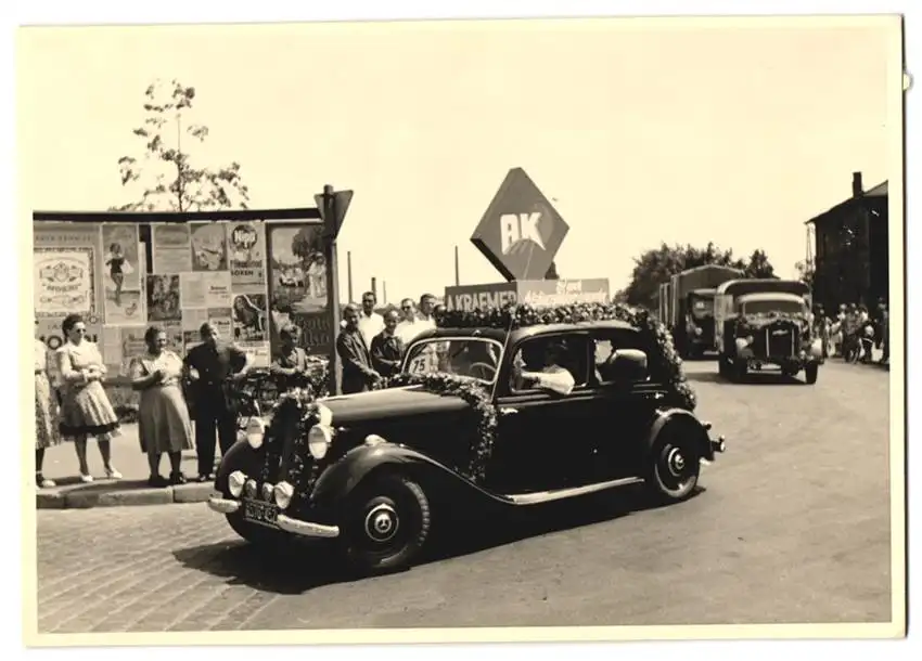 15 Fotografien M. Gardill, Bamberg, Ansicht Bamberg, Spedition A. Kraemer, Thorackerstr. 3a, LKW Fuhrpark & Prospekt 13