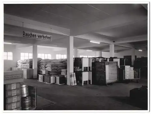 15 Fotografien M. Gardill, Bamberg, Ansicht Bamberg, Spedition A. Kraemer, Thorackerstr. 3a, LKW Fuhrpark & Prospekt