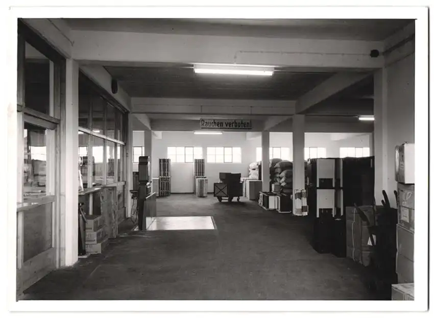 15 Fotografien M. Gardill, Bamberg, Ansicht Bamberg, Spedition A. Kraemer, Thorackerstr. 3a, LKW Fuhrpark & Prospekt 9