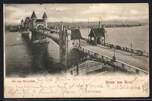 AK Bonn, Neue Rheinbrücke