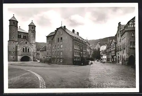 AK Münstereifel, Marktplatz mit Strassenpartie