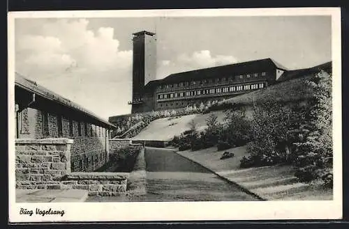 AK Gemünd Schleiden, Blick auf die Burg Vogelsang