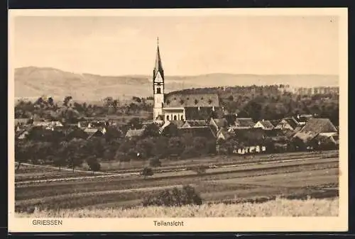 AK Griessen, Teilansicht mit Kirche