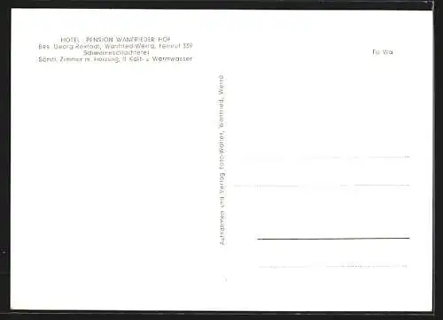 AK Wanfried /Werra, Hotel Pension Wanfrieder Hof