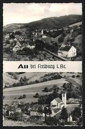 AK Au / Breisgau, Ortsansicht aus der Vogelschau