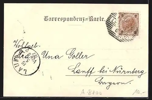 AK Leoben, Strassenpartie am Hauptplatz