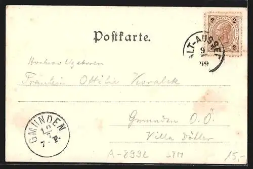 AK Alt-Aussee, Partie am Seeufer