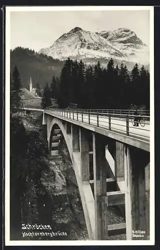 AK Schröcken, Blick über die Hochtannbergbrücke
