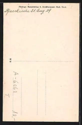 AK Hall in Tirol, Kirche im Sonnenschein