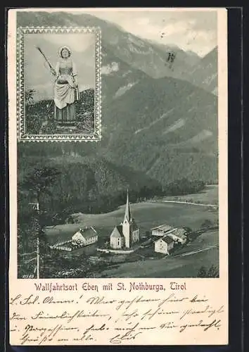 AK Eben /Tirol, Wallfahrtskirche mit St. Nothburga