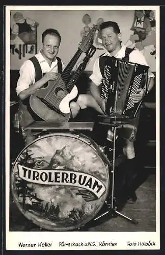 AK Pörtschach am Wörthersee, Das Musikduo Tirolerbuam im Werzer Keller