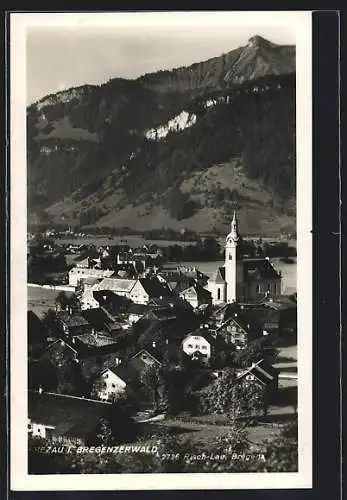 AK Bezau i. Bregenzerwald, Teilansicht mit Kirche