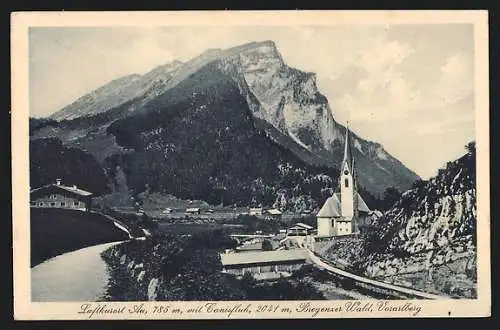 AK Au /Breg. Wald, Ortsansicht mit Canisfluh