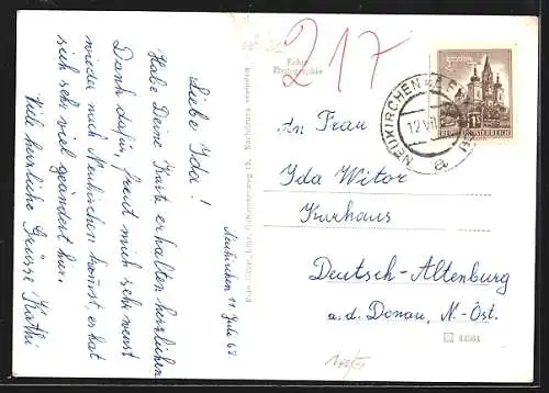 AK Neukirchen an der Enknach, Ortsansicht mit Umgebung aus der Vogelschau