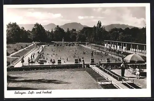 AK Balingen, Luft- und Freibad mit Badegästen