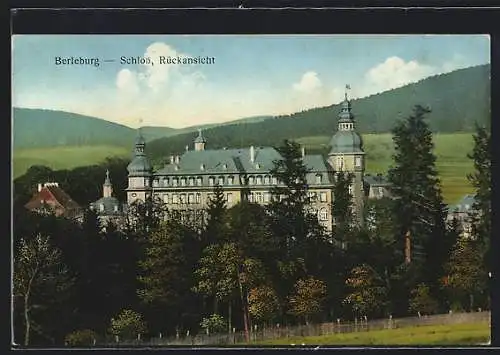 AK Berleburg, Rückansicht des Schlosses