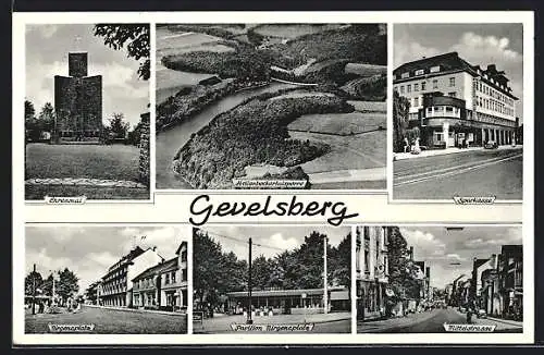 AK Gevelsberg, Heilenbeckertalsperre, Nirgenaplatz und Ehrenmal