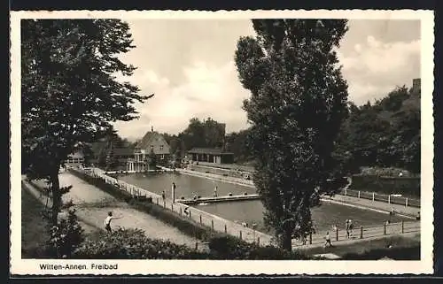 AK Witten-Annen, Badegäste im Freibad