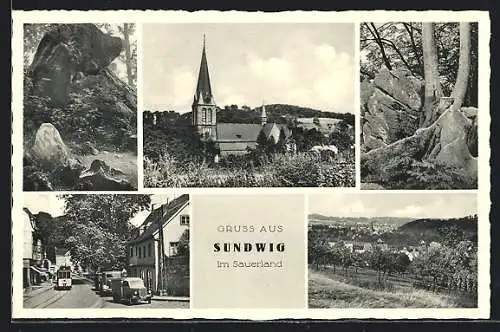 AK Sundwig, Ortspartien, Strassenbahn