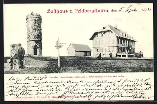 AK Menzenschwand, Partie am Gasthaus zum Feldbergthurm