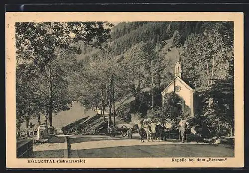 AK Höllental /Schwarzwald, Kapelle bei den Sternen