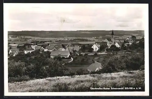 AK Göschweiler, Blick über die Ortschaft