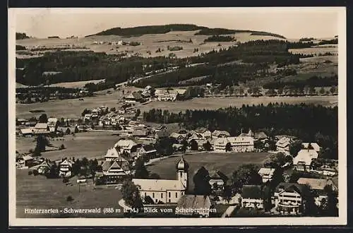 AK Hinterzarten /Schwarzwald, Blick vom Scheibenfelsen