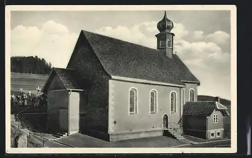 AK Schollach bei Neustadt /Schwarzwald, Kirche mit Kirchhof