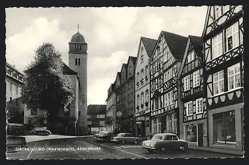AK Hachenburg /Westerwald, Strassenpartie Alter Markt