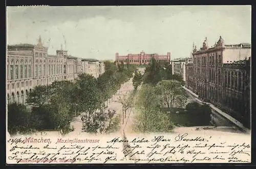AK München, Maximilianstrasse