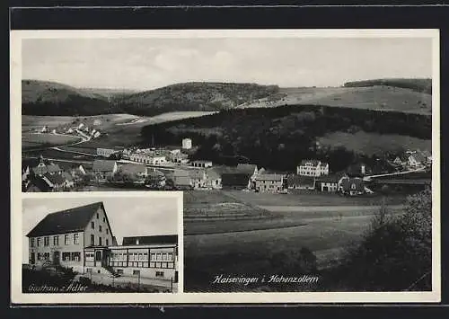 AK Kaiseringen, Gasthaus zum Adler und Gesamtansicht