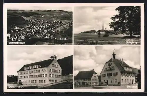 AK Onstmettingen, Schillerschule, Rathaus, Raichberg