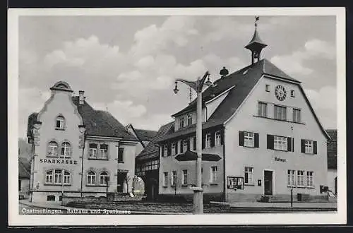 AK Onstmettingen, Rathaus und Sparkasse