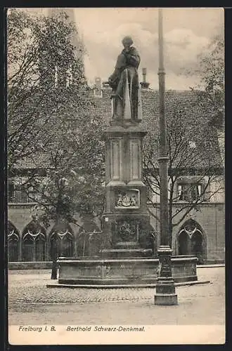 AK Freiburg i. B., Berthold Schwarz-Denkmal