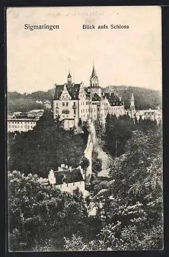 AK Sigmaringen, Blick aufs Schloss