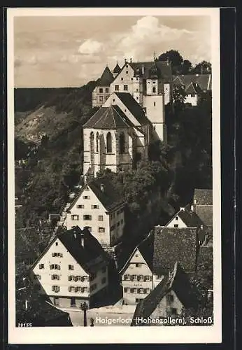 AK Haigerloch /Hohenzollern, Schloss aus der Vogelschau